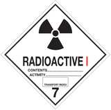 SINGULAR DANGEROUS GOODS SIGNS