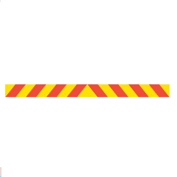 1600MM X 100MM - CLASS 1 MATERIAL - STICKER/ ALUMINIUM