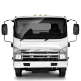 BRITAX MIRROR HEADS - BLACK ABS - TO SUIT JAPANESE STYLE TRUCKS   16.5” (415mm)