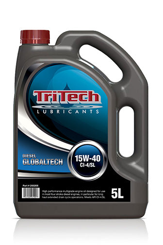 TRITECH ENGINE OIL- GLOBALTECH 15W-40 CI-4/SL