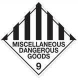 SINGULAR DANGEROUS GOODS SIGNS