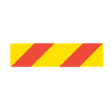 600MM X 150MM - LEFT OR RIGHT - CLASS 1 MATERIAL - STICKER/ ALUMINIUM