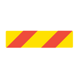 400MM X 100MM - LEFT OR RIGHT - CLASS 1 MATERIAL - STICKER/ ALUMINIUM