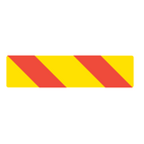 400MM X 100MM - LEFT OR RIGHT - CLASS 1 MATERIAL - STICKER/ ALUMINIUM