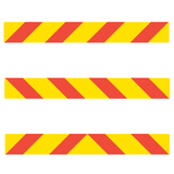 800MM X 100MM - LEFT, RIGHT OR CENTER - CLASS 1 MATERIAL - STICKER/ ALUMINIUM
