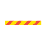 800MM X 100MM - LEFT, RIGHT OR CENTER - CLASS 1 MATERIAL - STICKER/ ALUMINIUM