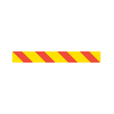 800MM X 100MM - LEFT, RIGHT OR CENTER - CLASS 1 MATERIAL - STICKER/ ALUMINIUM