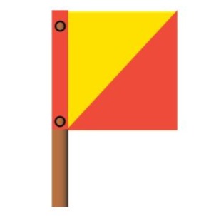 450MM X 450MM WITH POLE ADVISORY ROAD SIGN