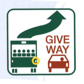 330MM X 315MM - GIVE WAY - CLASS 2 MATERIAL - STICKER