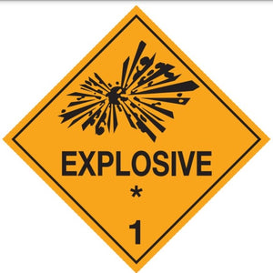 SINGULAR DANGEROUS GOODS SIGNS