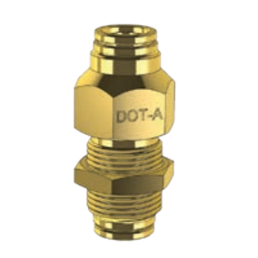 DOT PUSH FITTING- BULKHEAD UNION - IMPERIAL TUBE BP DQ82DOT