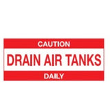 120MM X 50MM - NON-REFLECTIVE ADVISORY STICKERS