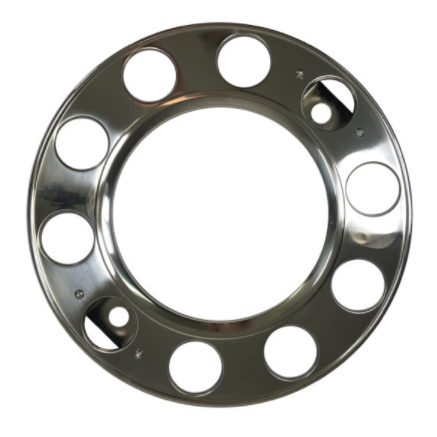 STAINLESS STEEL OPEN FRONT WHEEL RING