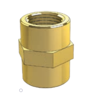 BRASS FITTING - SOCKET - METRIC