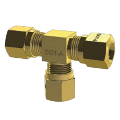 DOT COMPRESSION FITTING - UNION TEE - IMPERIAL TUBE BP 64CDOT