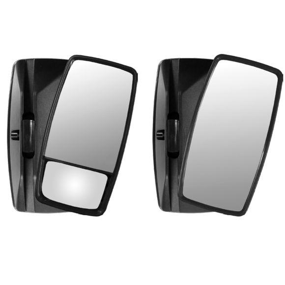 BRITAX MIRROR HEADS - BLACK ABS - TO SUIT JAPANESE STYLE TRUCKS 15” (380mm)