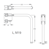 BRITAX MIRROR HEADS -GALVANISED POWDER COATED STEEL BRACKETS FOR GENERAL PURPOSE USE