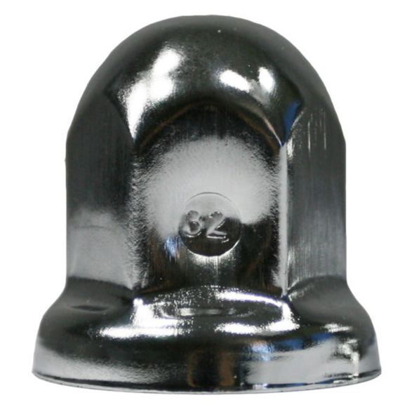 NUT COVERS CHROME FLANGED ROUND TOP