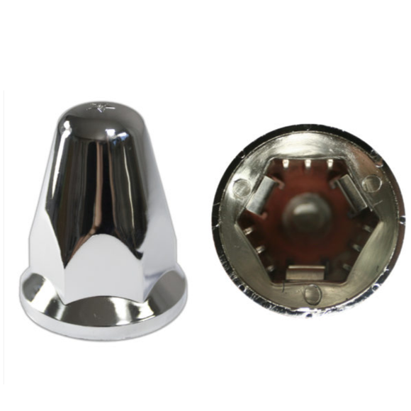 NUT COVER CHROME PLASTIC 32/33MM WITH CLIP
