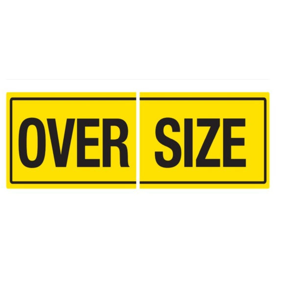 1200MM X 450MM - OVERSIZE CUT - CLASS 2 MATERIAL - STICKER/ ALUMINIUM/ GALVANISED