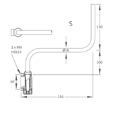 BRITAX MIRROR HEADS -GALVANISED POWDER COATED STEEL BRACKETS FOR GENERAL PURPOSE USE