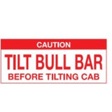 120MM X 50MM - NON-REFLECTIVE ADVISORY STICKERS