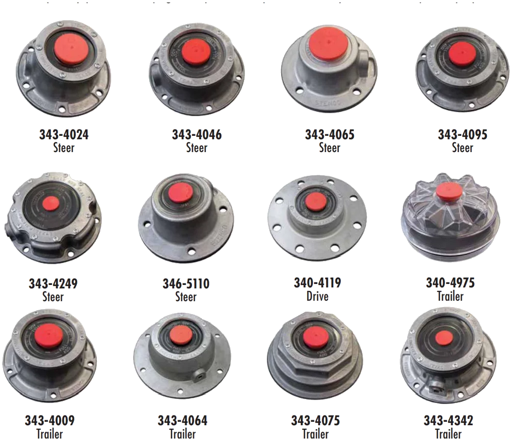 Stemco Genuine OEM 342-4009 Grease Hub Cap w/ Gasket - Aluminum