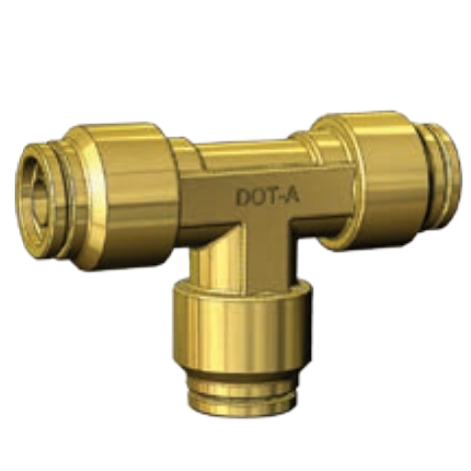 DOT PUSH FITTING-UNION TEE - IMPERIAL TUBE BP DQ64DOT