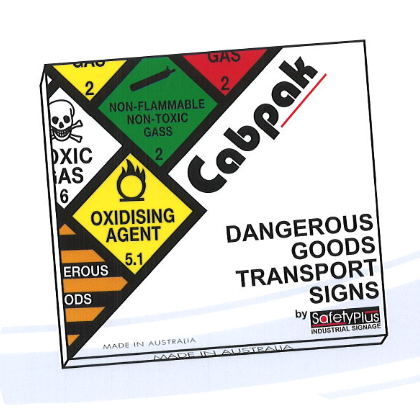 CAB PACK DANGEROUS GOODS TRANSPORT SIGNS