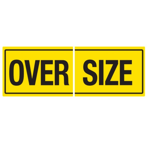 1200MM X 450MM - OVERSIZE CUT - CLASS 1 MATERIAL - STICKER/ ALUMINIUM